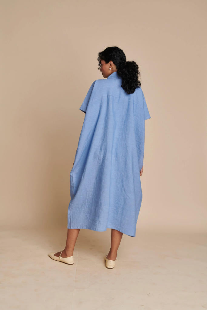 Ashwem Linen Kaftan Dress