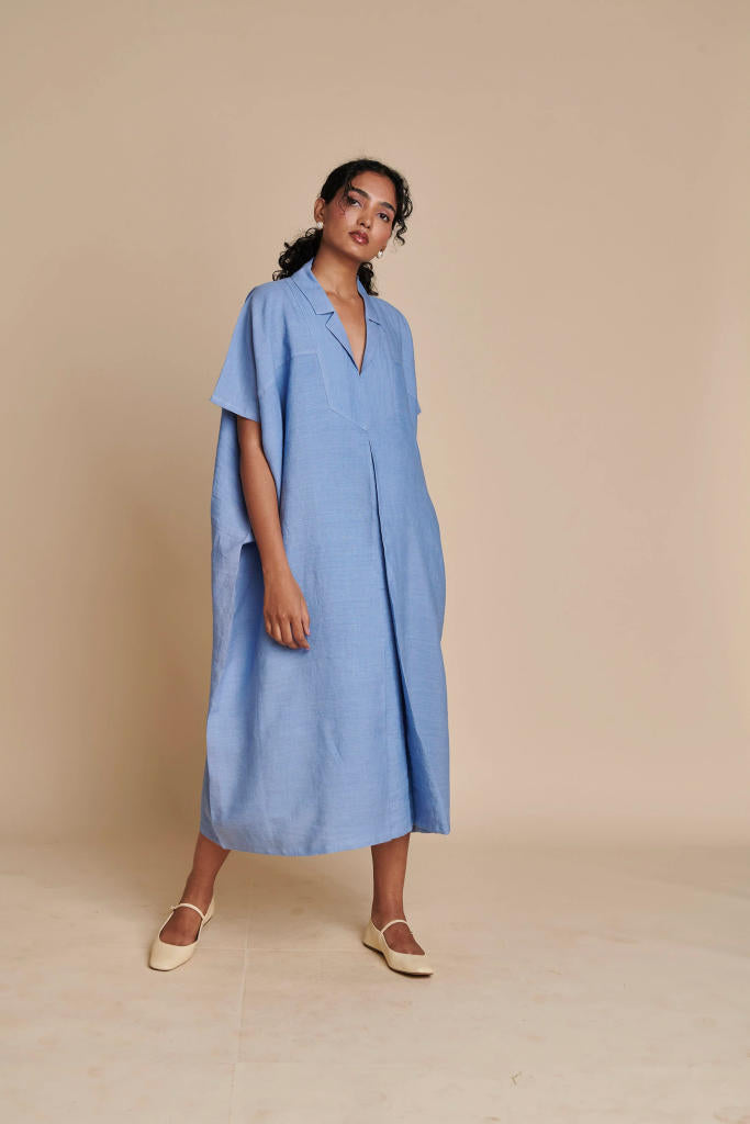 Ashwem Linen Kaftan Dress