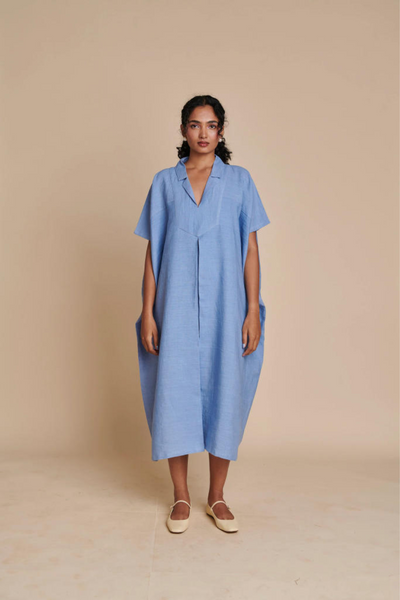 Ashwem Linen Kaftan Dress