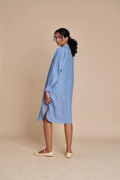 Ashwem Linen Shirt Dress