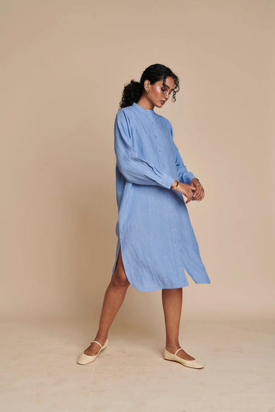 Ashwem Linen Shirt Dress