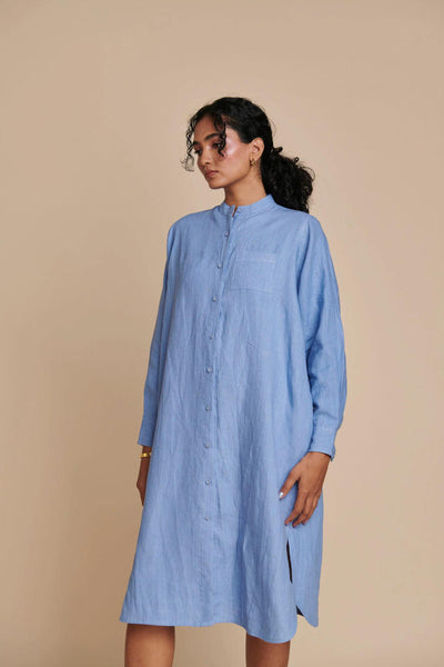 Ashwem Linen Shirt Dress