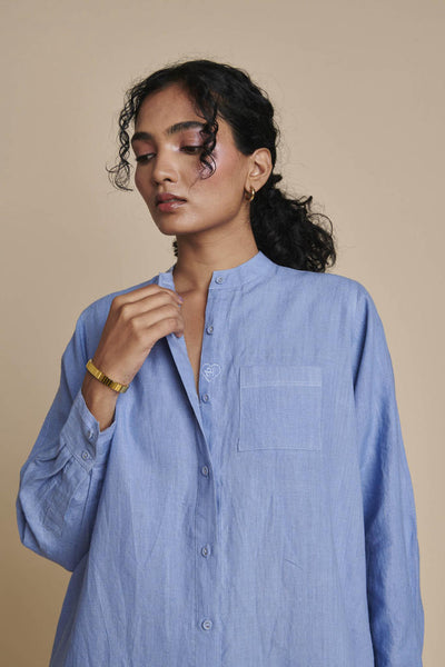 Ashwem Linen Shirt Dress