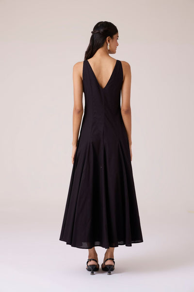 Aurora Black Panelled Dress