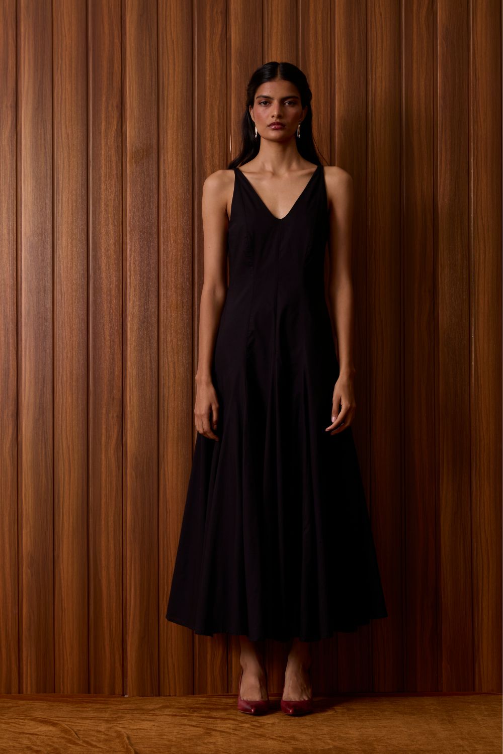 Aurora Black Panelled Dress