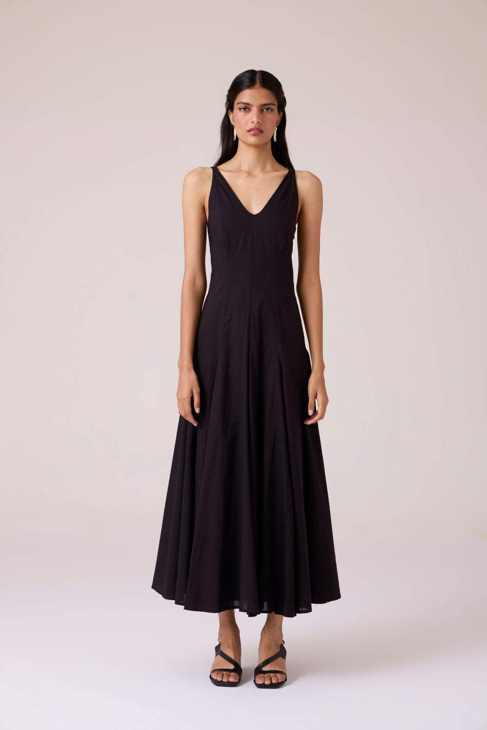 Aurora Black Panelled Dress