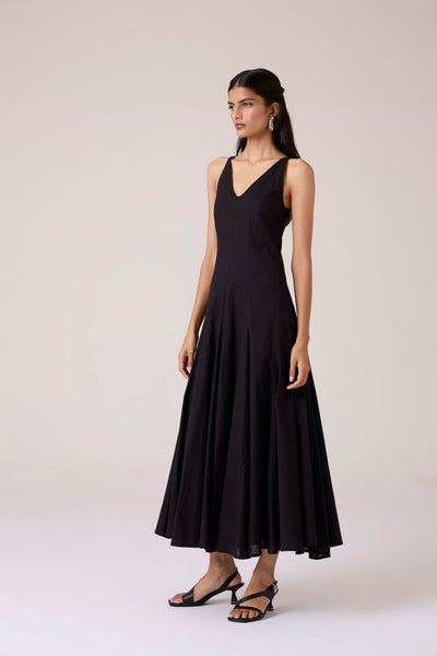 Aurora Black Panelled Dress