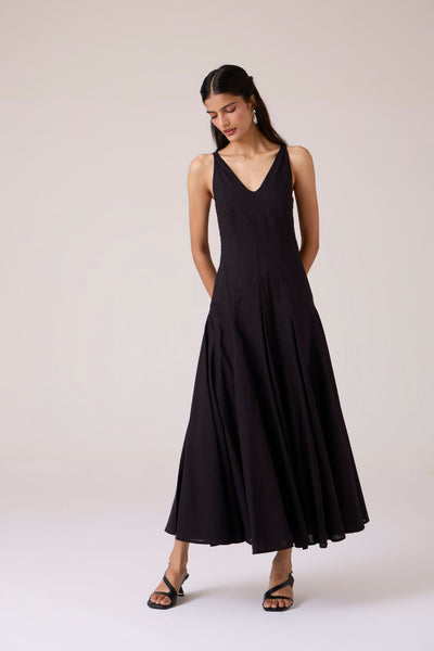 Aurora Black Panelled Dress