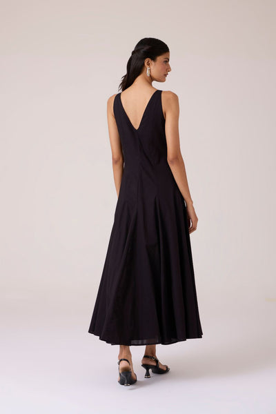 Aurora Black Panelled Dress