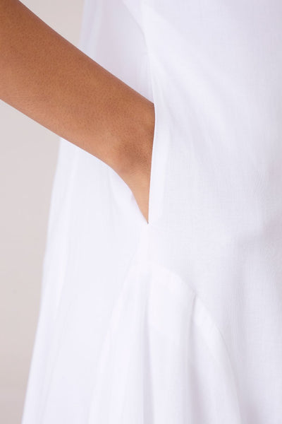 Aurora White Panelled Dress