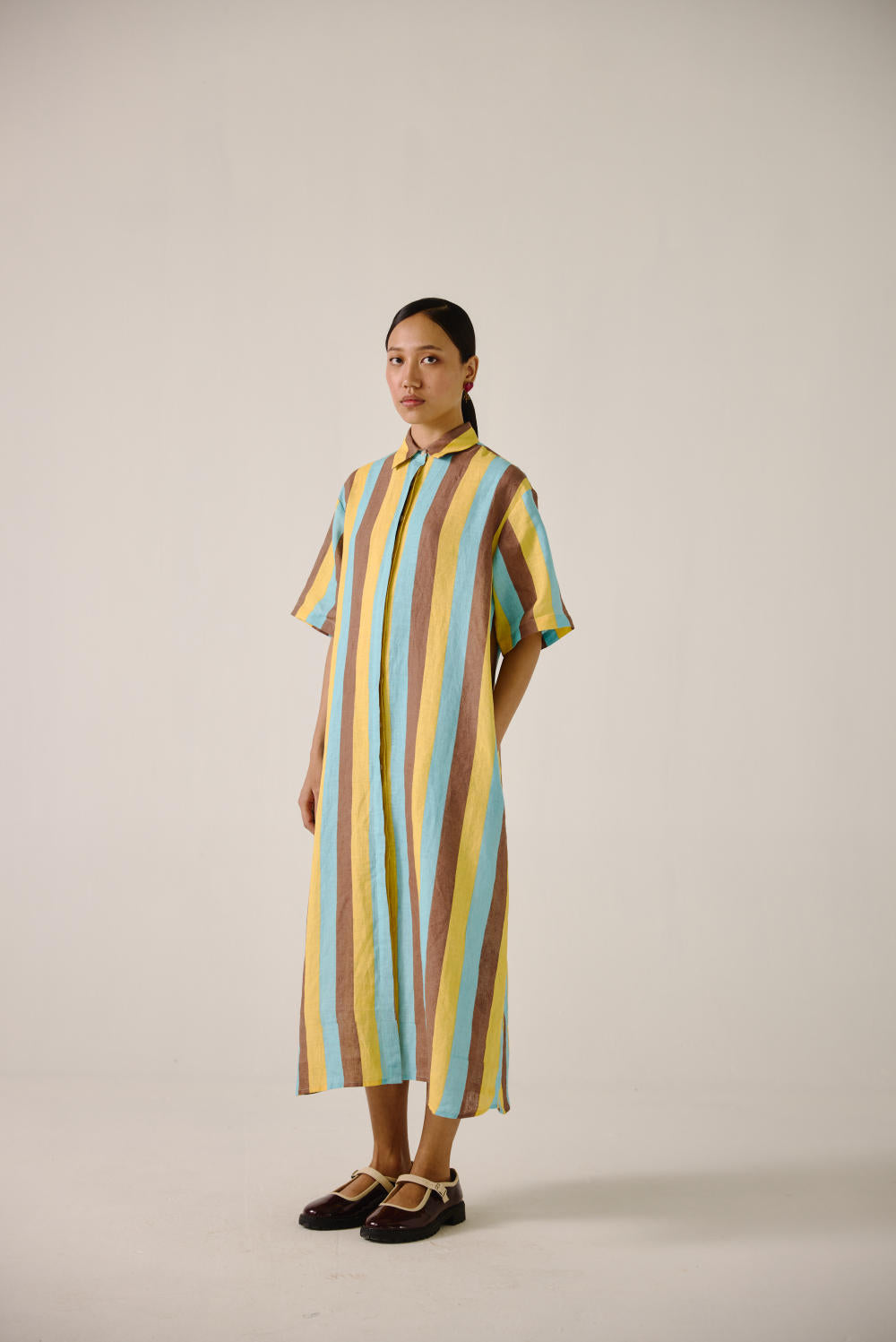 Ava Dress-Striper Print