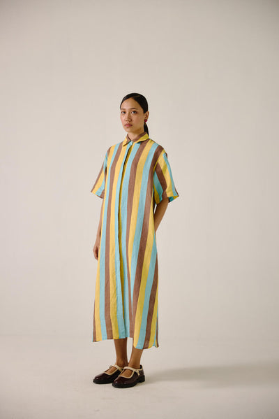 Ava Dress-Striper Print