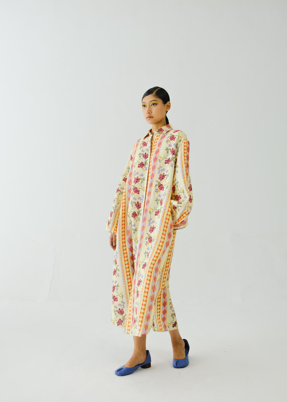 Ava Dress (full sleeve)-Folk Bloom