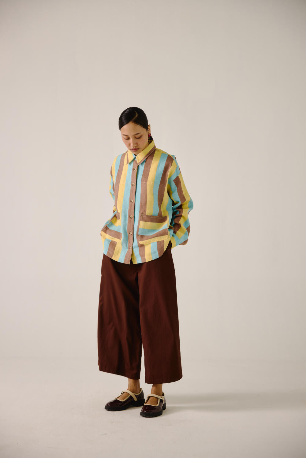 Ava Jacket -Striper Print