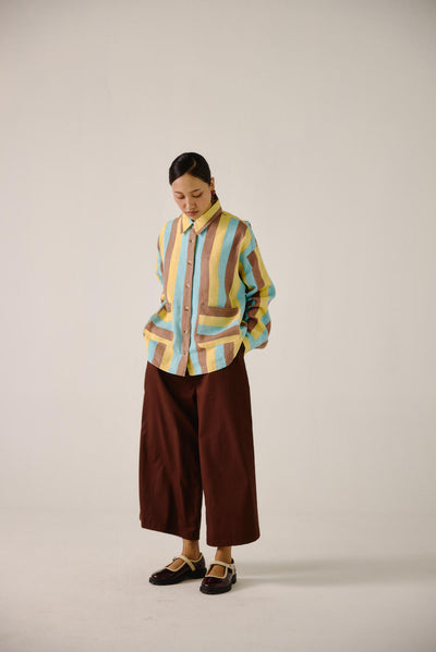 Ava Jacket -Striper Print