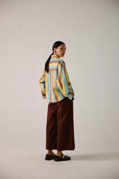 Ava Jacket -Striper Print