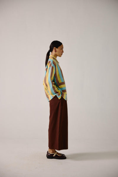 Ava Jacket -Striper Print
