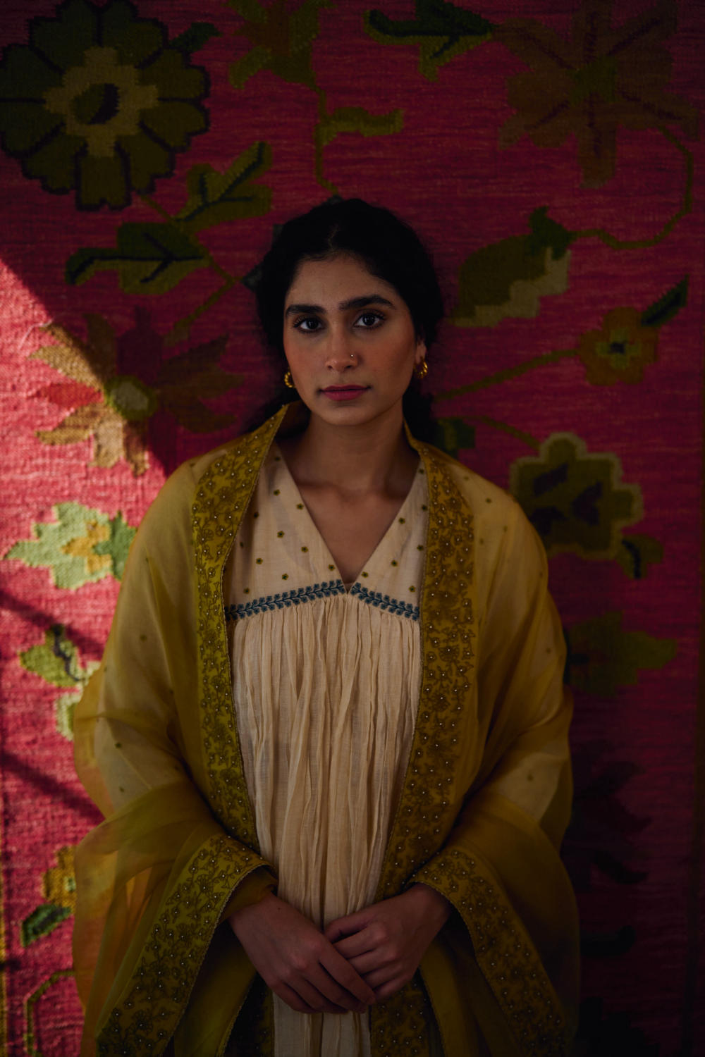 Azami organza hand embroidered dupatta