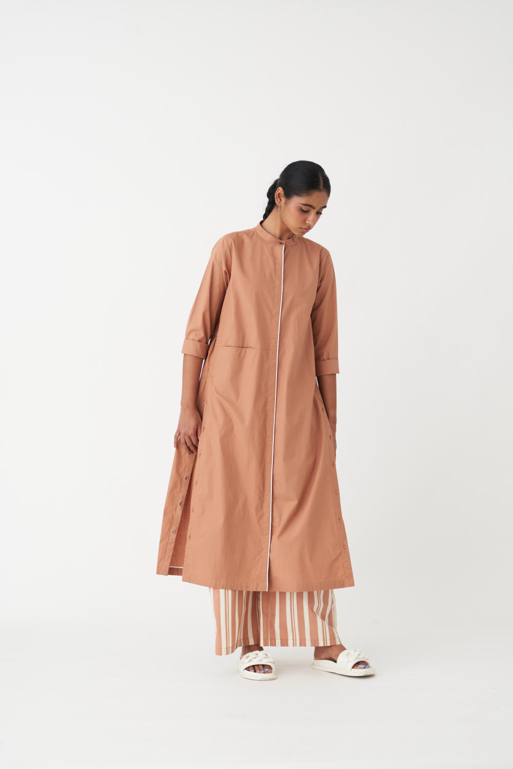 BACK GATHER JACKET - CHAMPAGNE