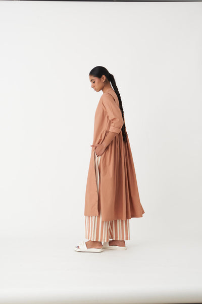 BACK GATHER JACKET - CHAMPAGNE