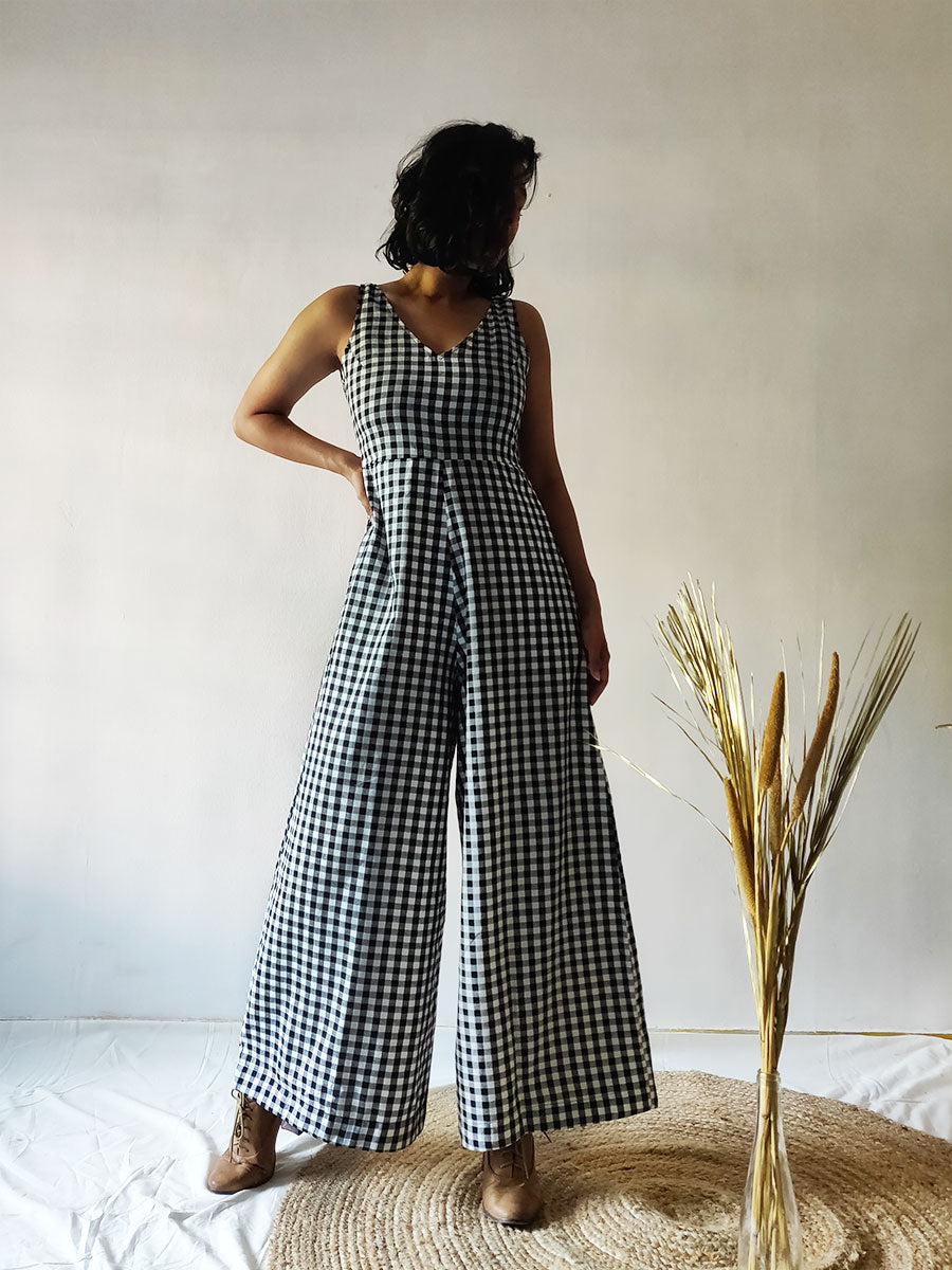 Checkered Jumpsuit - Size S