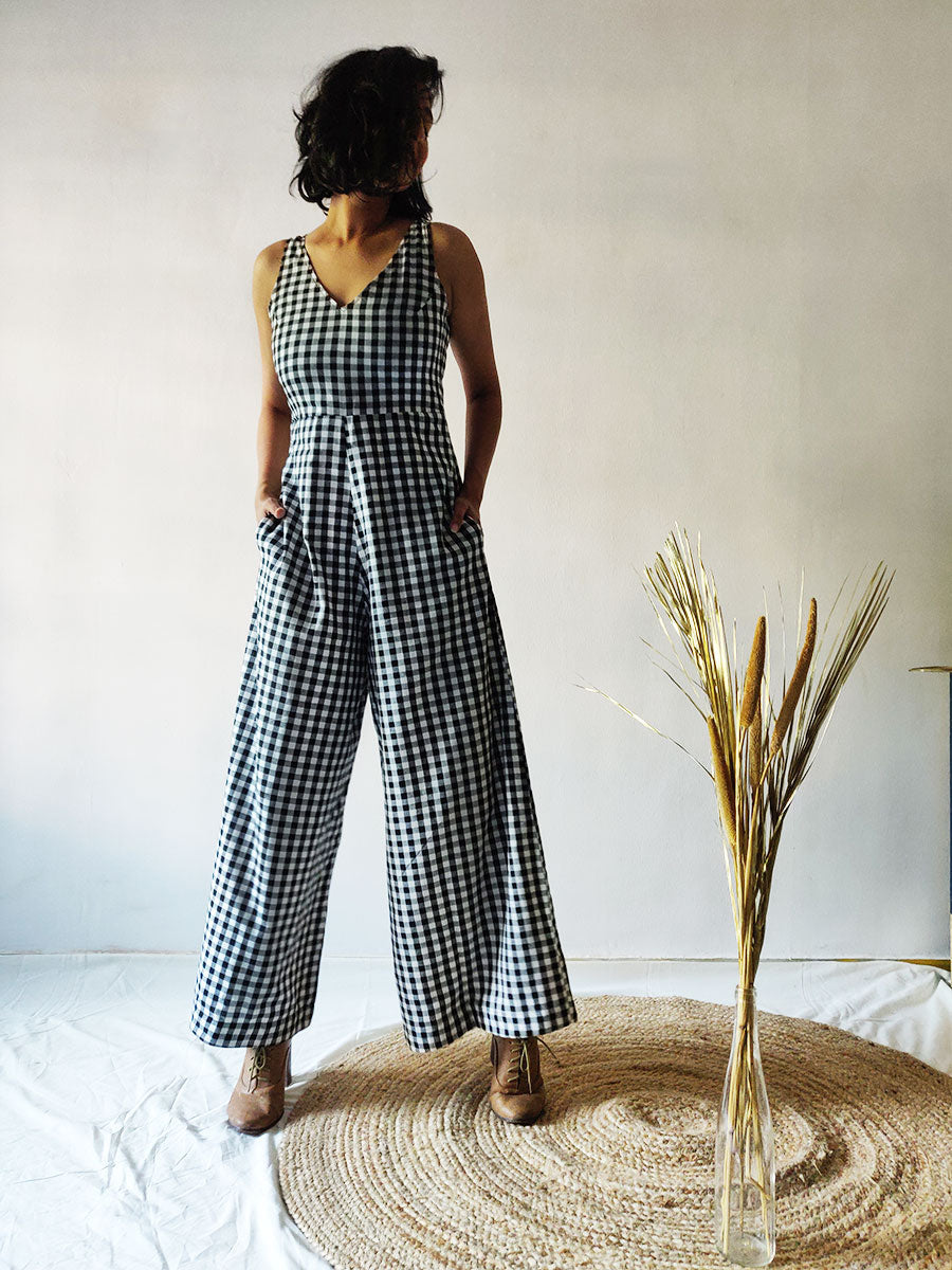 Checkered Jumpsuit - Size S