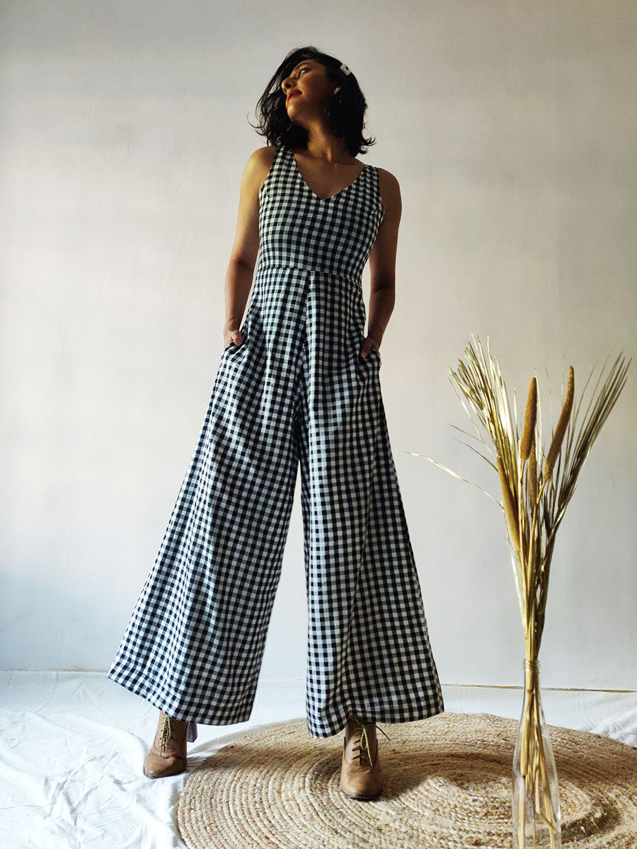 Checkered Jumpsuit - Size S