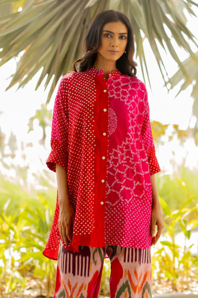 BB SHIRT-RED PINK SHADED