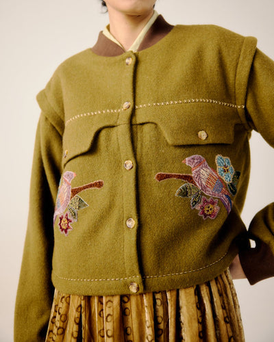 BERT JACKET-Parrot Emb.