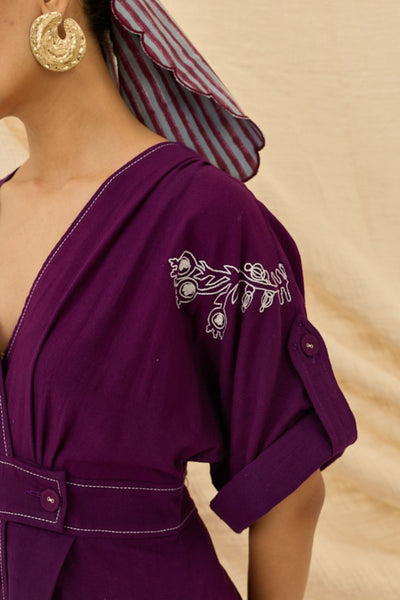 Morni Handloom Wrap Dress