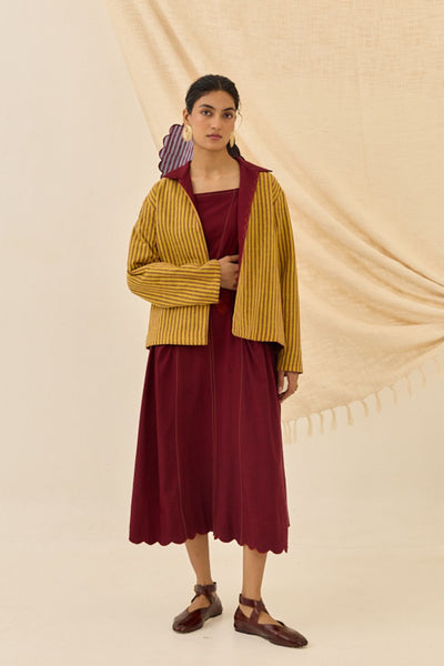 Kuhu Handloom Reversible Jacket