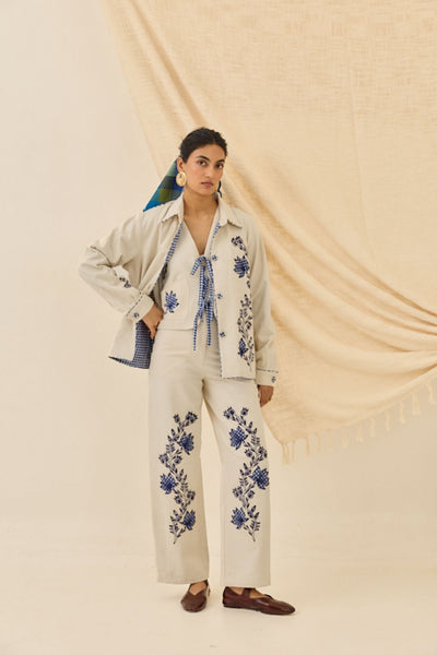 Saras Handloom Denim Jacket