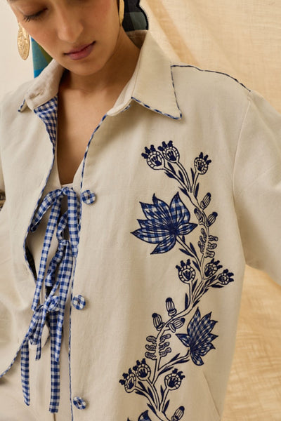 Saras Handloom Denim Jacket