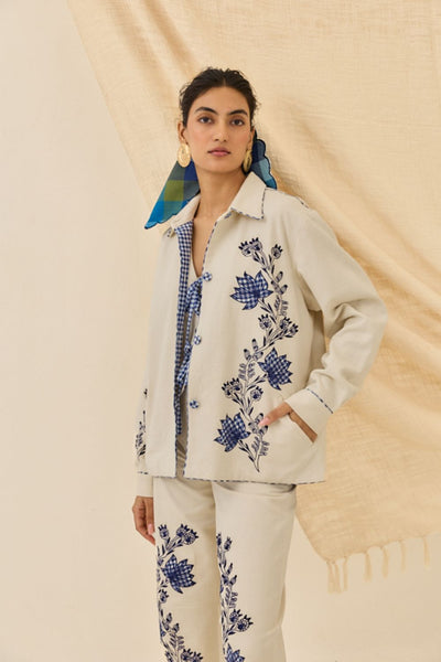 Saras Handloom Denim Jacket