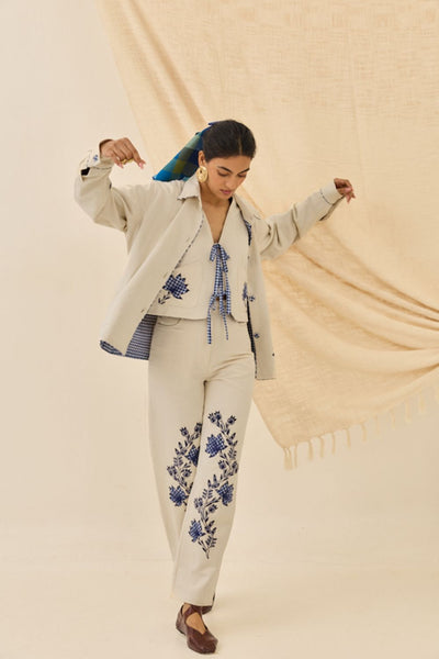 Saras Handloom Denim Jacket