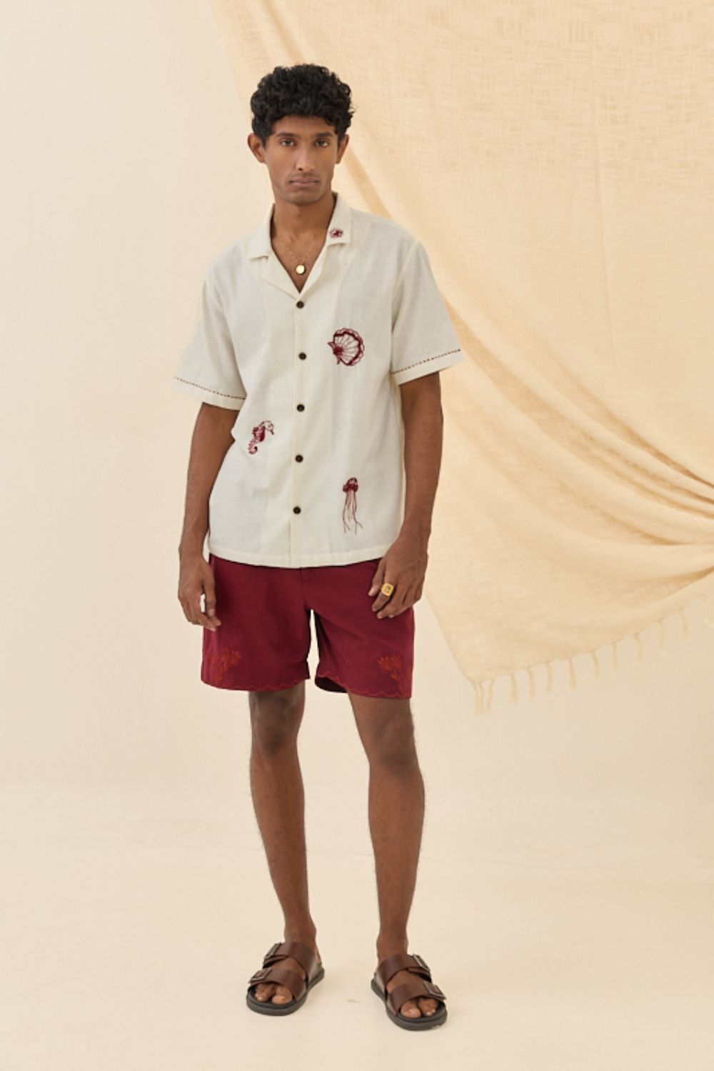 White lobster Shirt Relaxed Fit