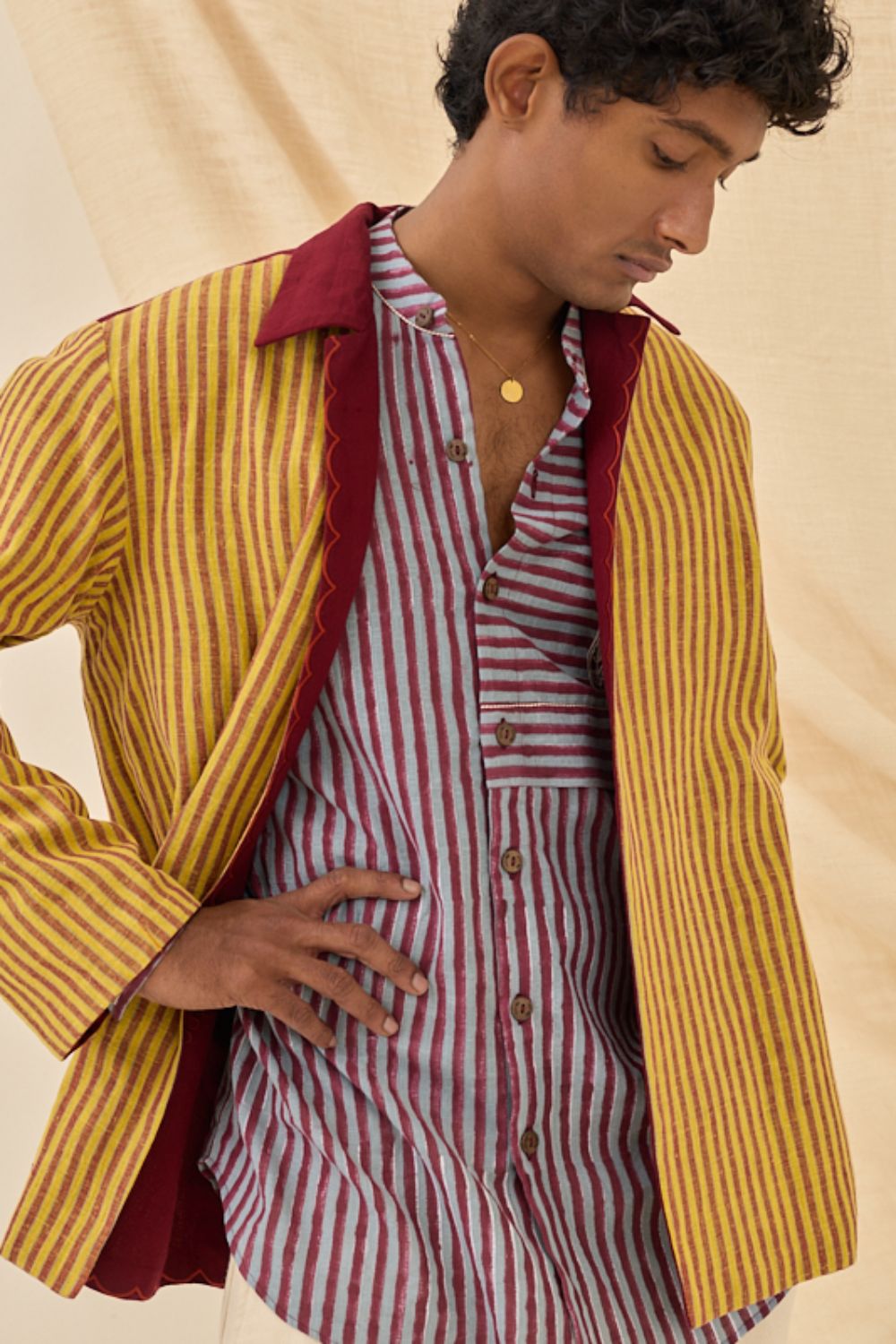 Kuhu Handloom Reversible Jacket
