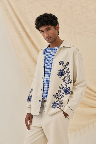 Saras Handloom Denim Jacket