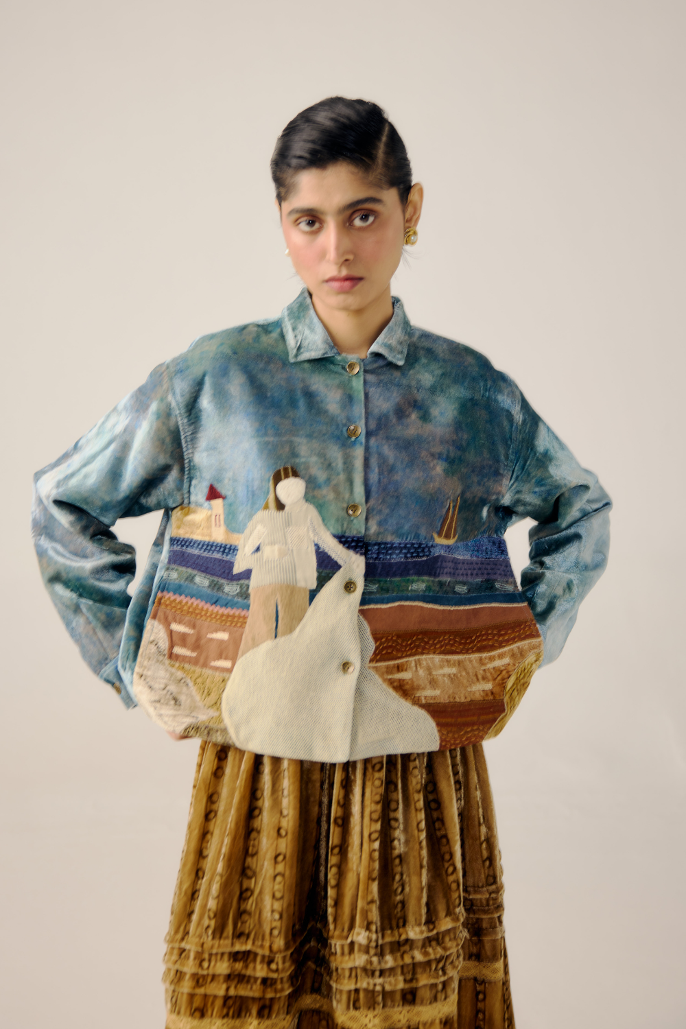 BOXY JACKET-Sea Shore Appl