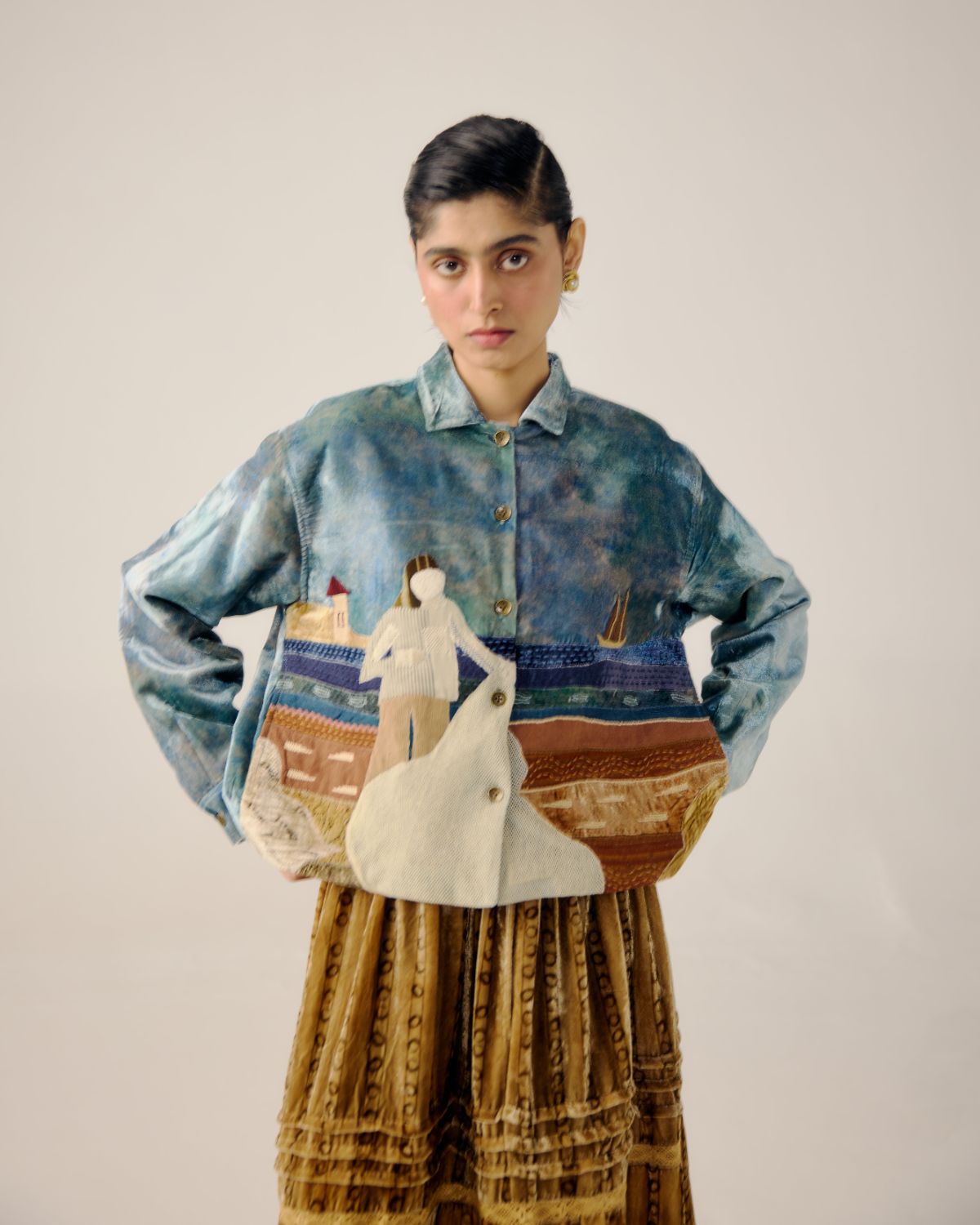 BOXY JACKET-Sea Shore Appl