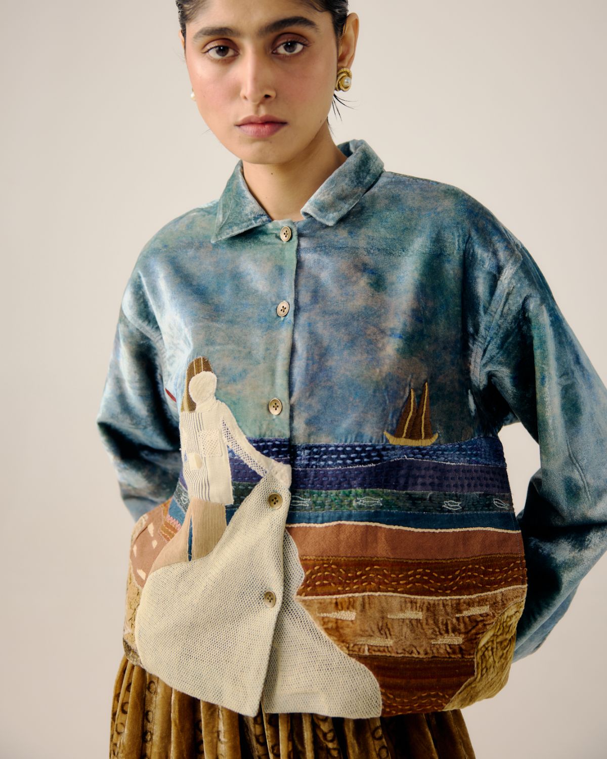 BOXY JACKET-Sea Shore Appl