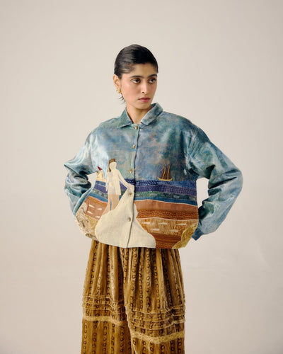BOXY JACKET-Sea Shore Appl