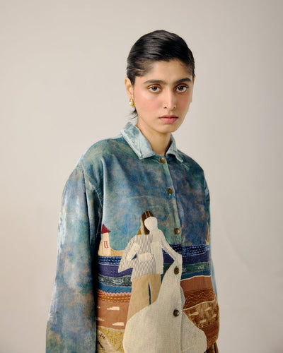 BOXY JACKET-Sea Shore Appl