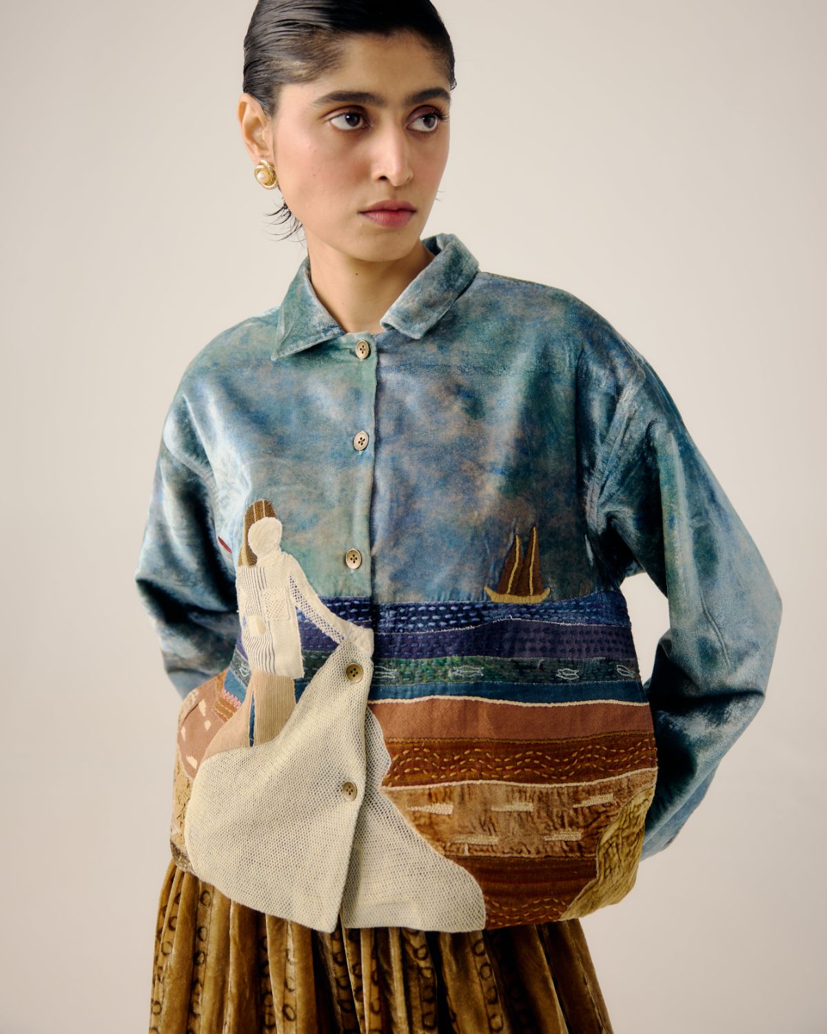 BOXY JACKET-Sea Shore Appl