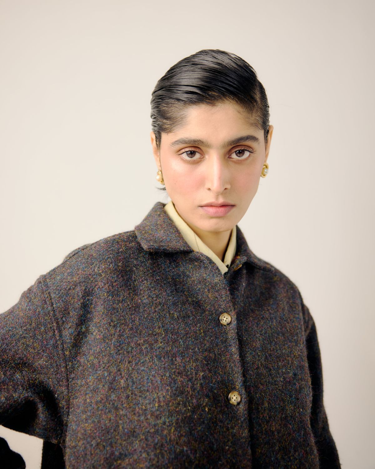 BOXY JACKET-Turnip Emb.