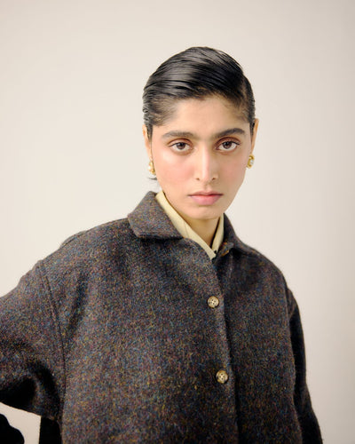 BOXY JACKET-Turnip Emb.