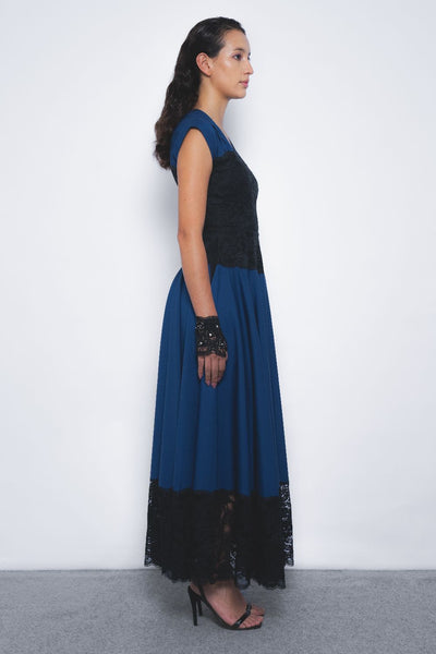 Baile Dress - Navy and Black