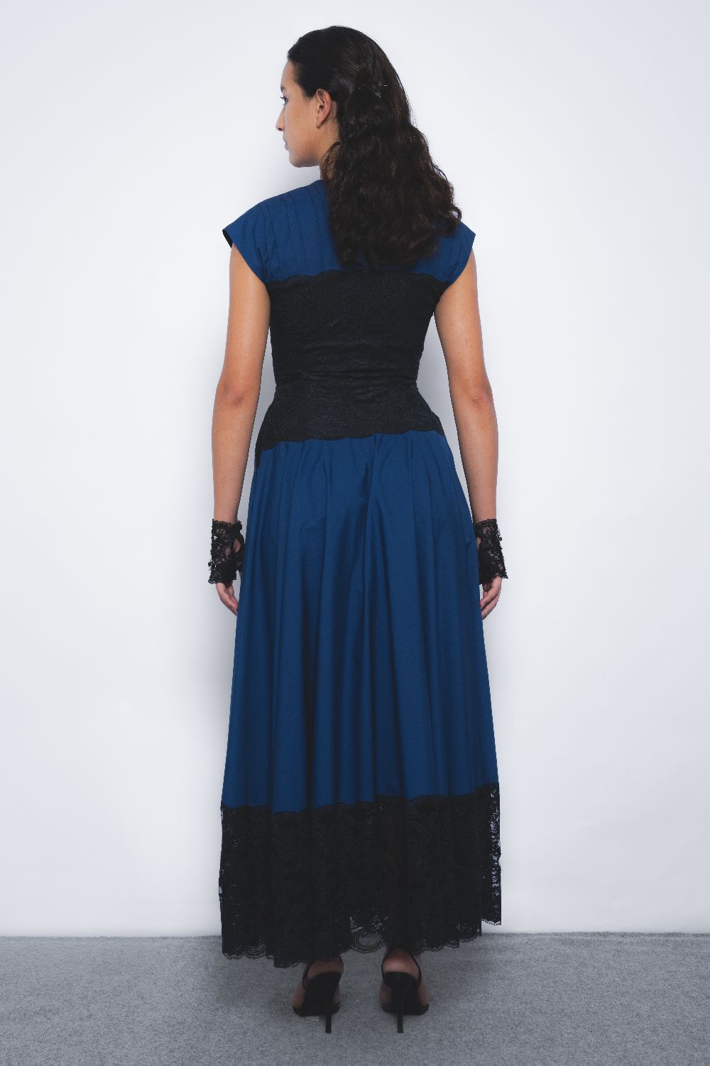 Baile Dress - Navy and Black