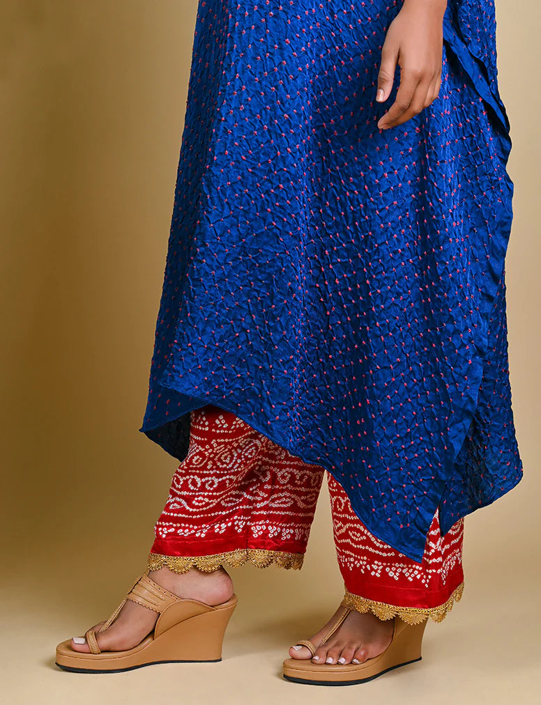 BANDHANI PANTS-RED