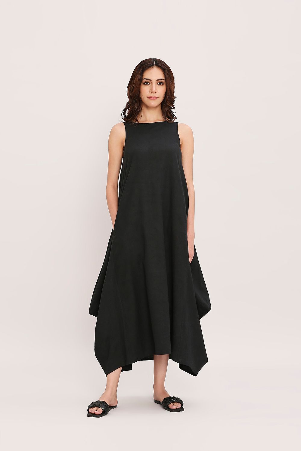 Black Vari Cotton Dress